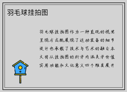 羽毛球挂拍图